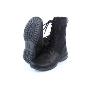 Ботинки Зубр Экстрим (комбинированные) модель 115 демисезонные (чёрные, натуральная кожа)