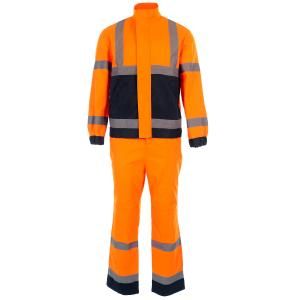 Костюм мужской сигнальный БлокПОСТ Маяк (куртка+брюки), (оранжевый/темно-синий)