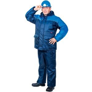 Костюм "Балтика" куртка+полукомбинезон (цвет синий с васильковым)