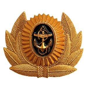 Кокарда ВМФ РФ (золотая) большая без орла