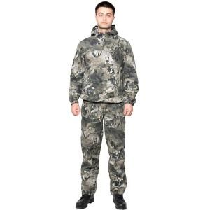 Костюм АНТИГНУС 2 (куртка+брюки) с сеткой (камуфляж соты серые С-113-1) лето