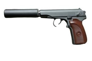 Пистолет софтэйр Galaxy G.29A пружинный (PM, с глушителем), калибр 6мм
