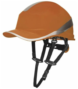 Каска защитная в форме бейсболки застежка ROTOR,DIAMOND V UP цвет оранжевый